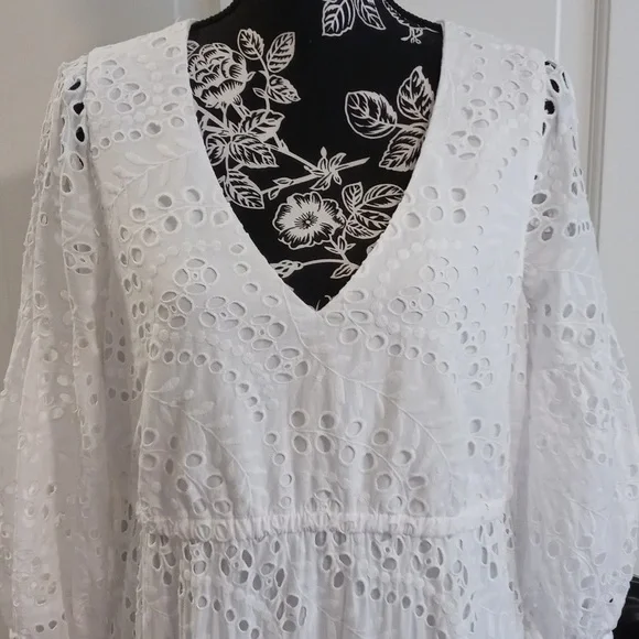 🤍HTF Lilly Pulitzer🤍 - Breanne Elbow Sleeve Eyelet Maxi Dress - Picture 6 of 15